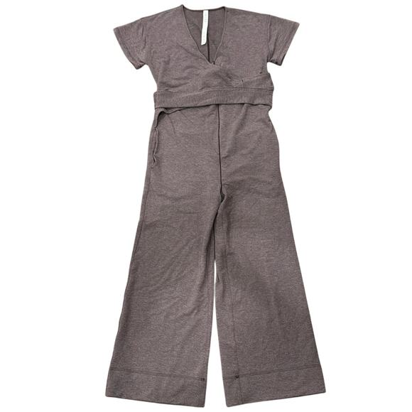 Lululemon Its a Tie Heathered Purple Jumpsuit Size 2 - Picture 3 of 10